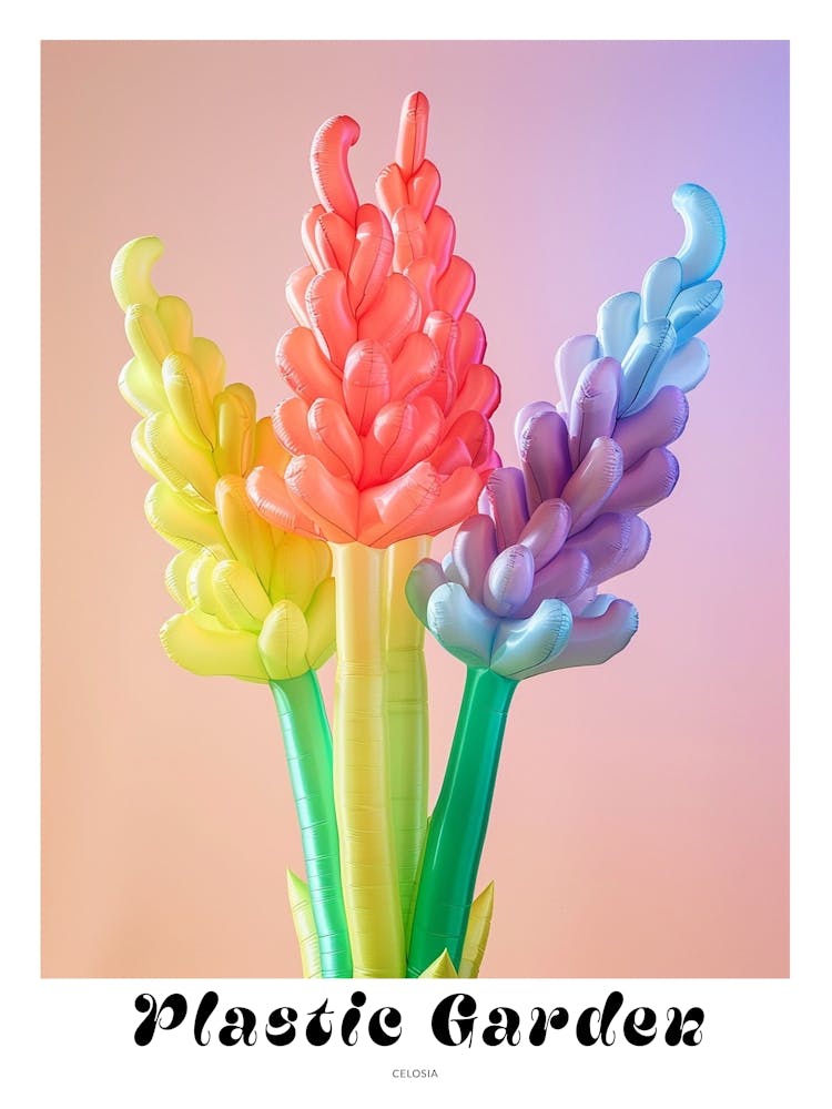 Dreamy Inflatable Flowers Poster Celosia 2