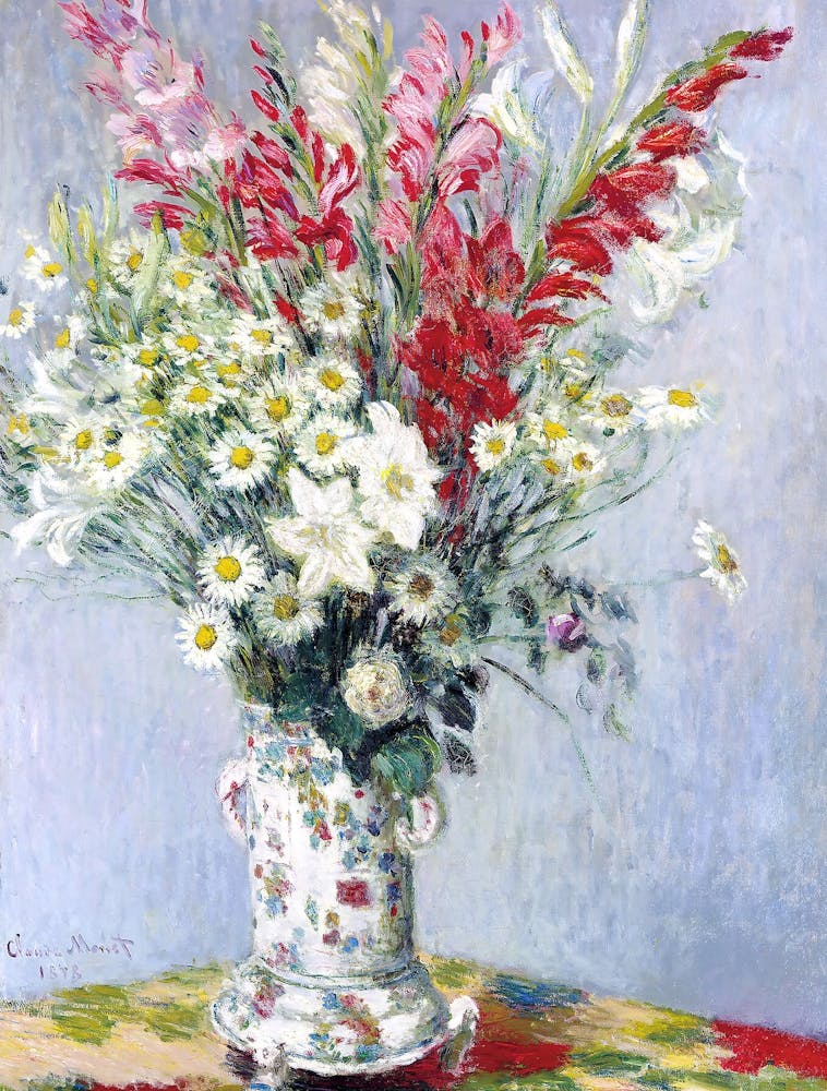 Claude Monet - Flowers In A Vase