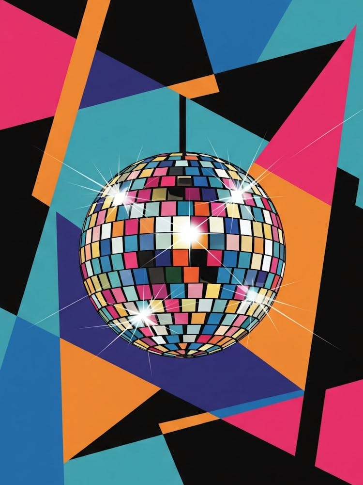 Disco Lamp Ball Geometric