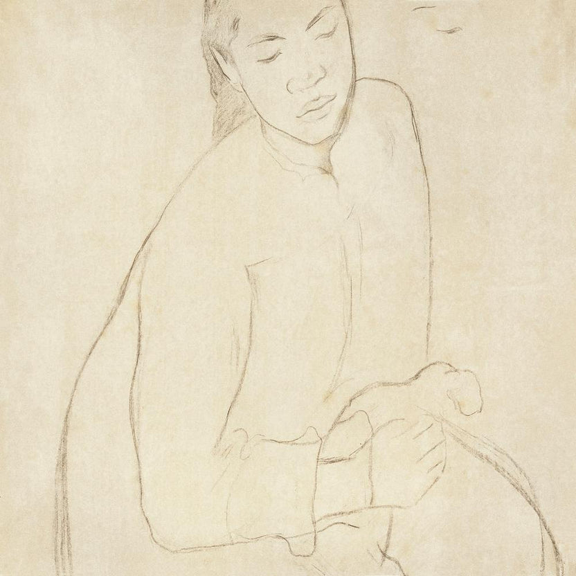 Seated Tahitian Woman, Paul Gauguin
