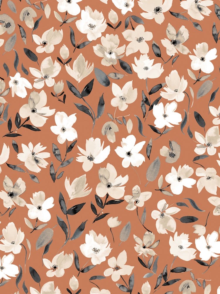 Frische Blumen Kupfer