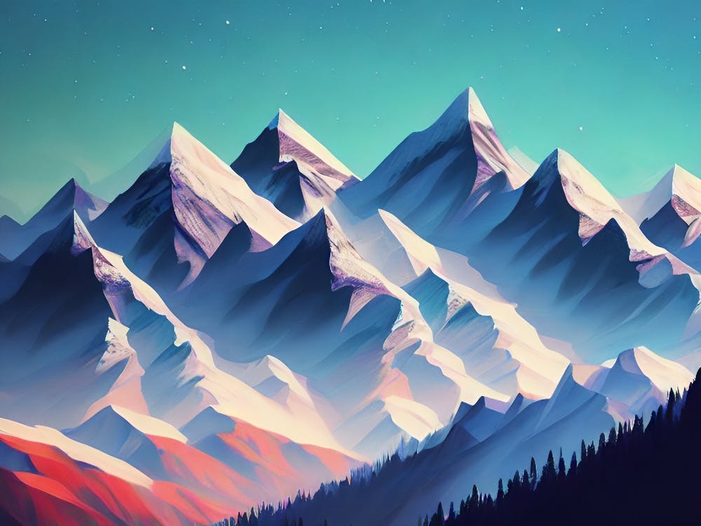 Abstract Mountains 6