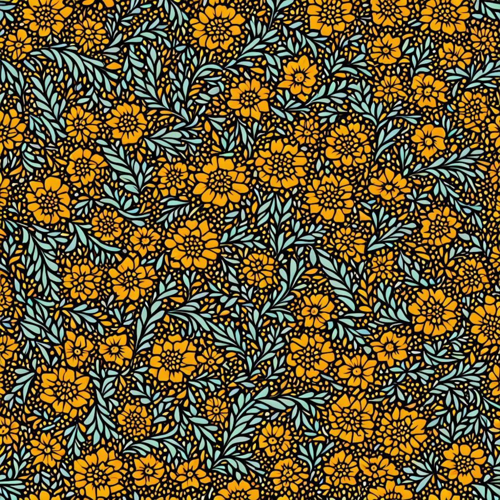 Florales Muster, Ein nahtloses Muster, Flache Kunst, 174
