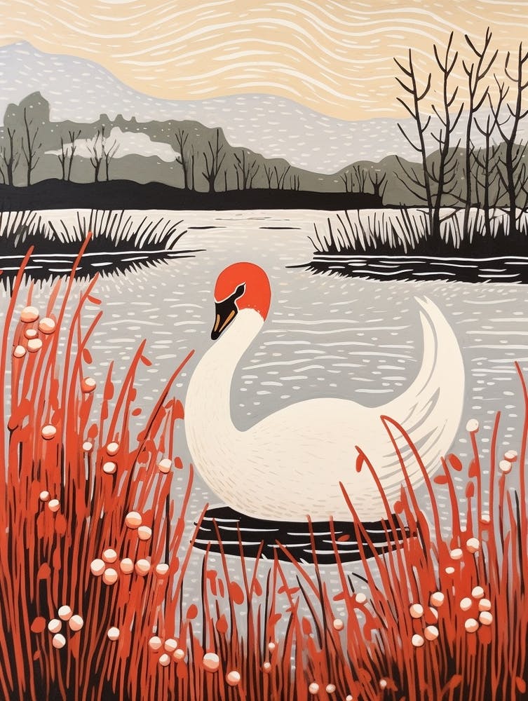 Bird Illustration Swan 4
