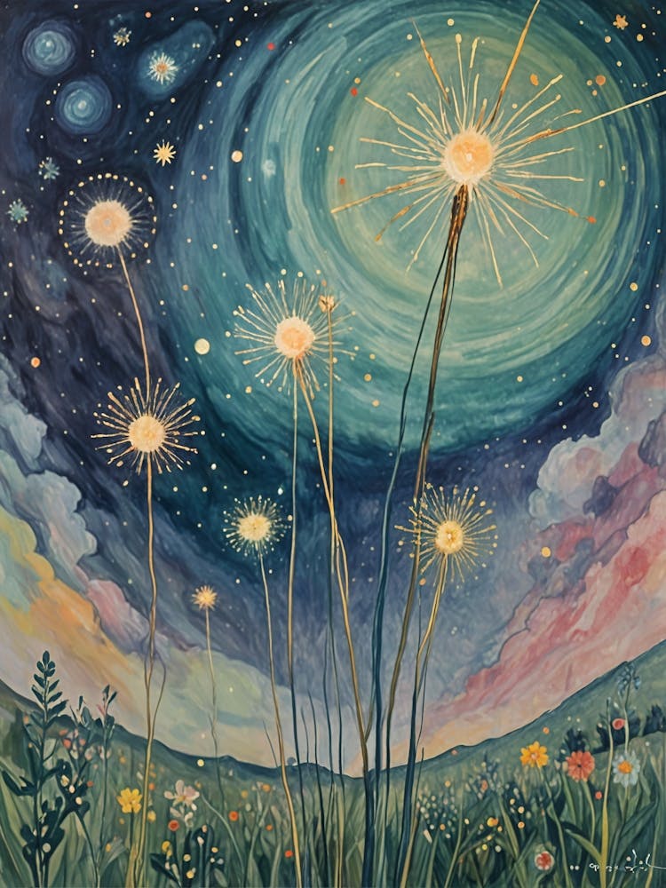 Sparklers in the Night Garden