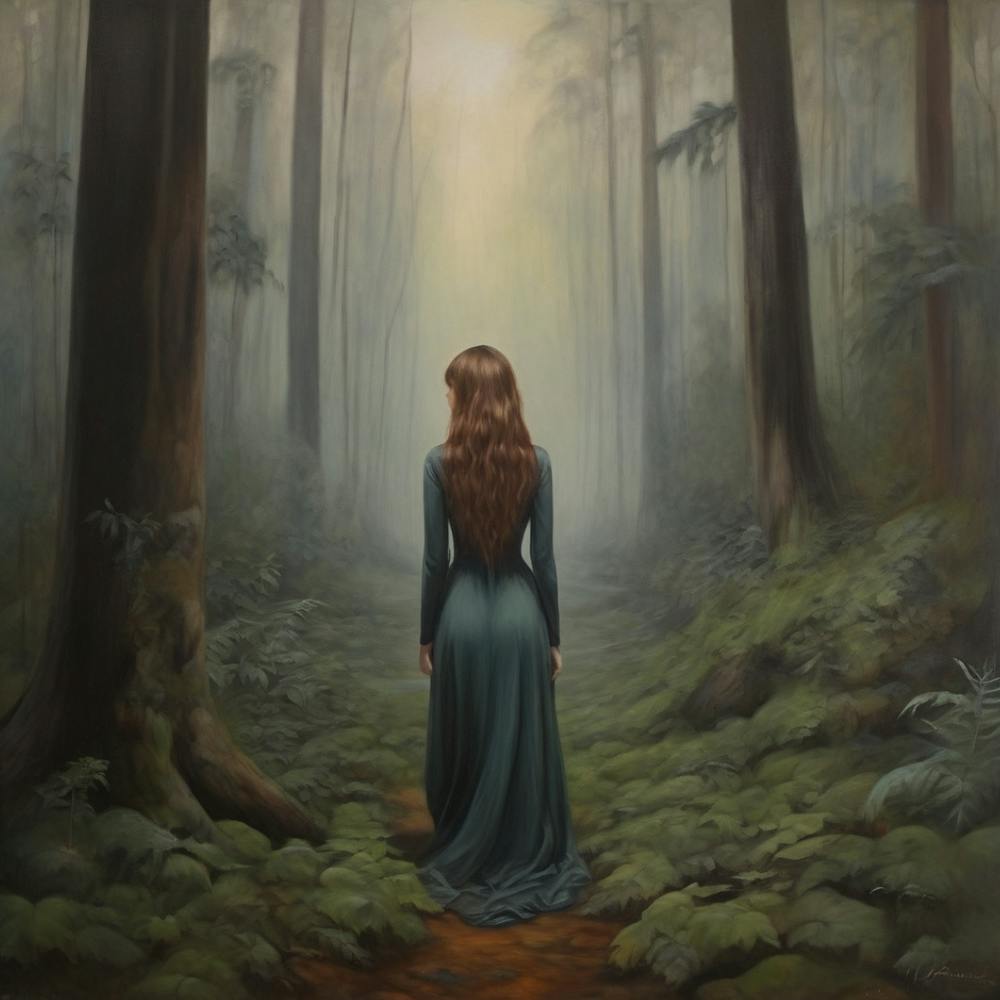 Girl In The Woods