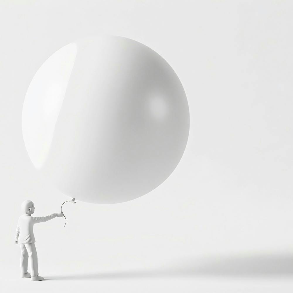 Person Holding A Balloon