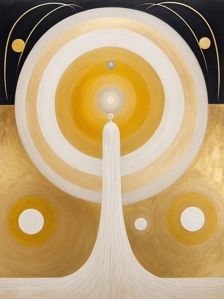 Gold And Black Abstract no4