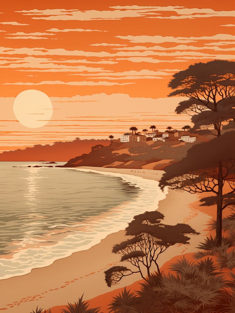 Balmoral Beach Australia At Sunset Golden Tones 4