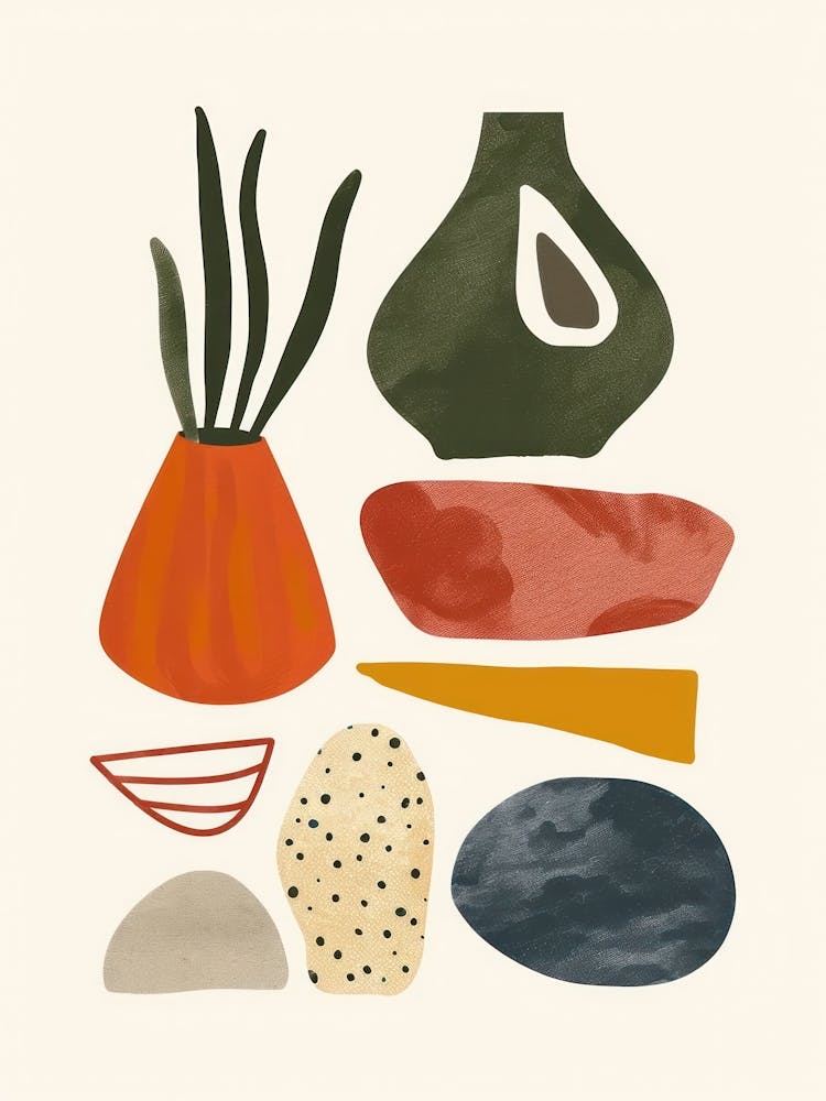 Collection Of Objects In Abstract Style 4