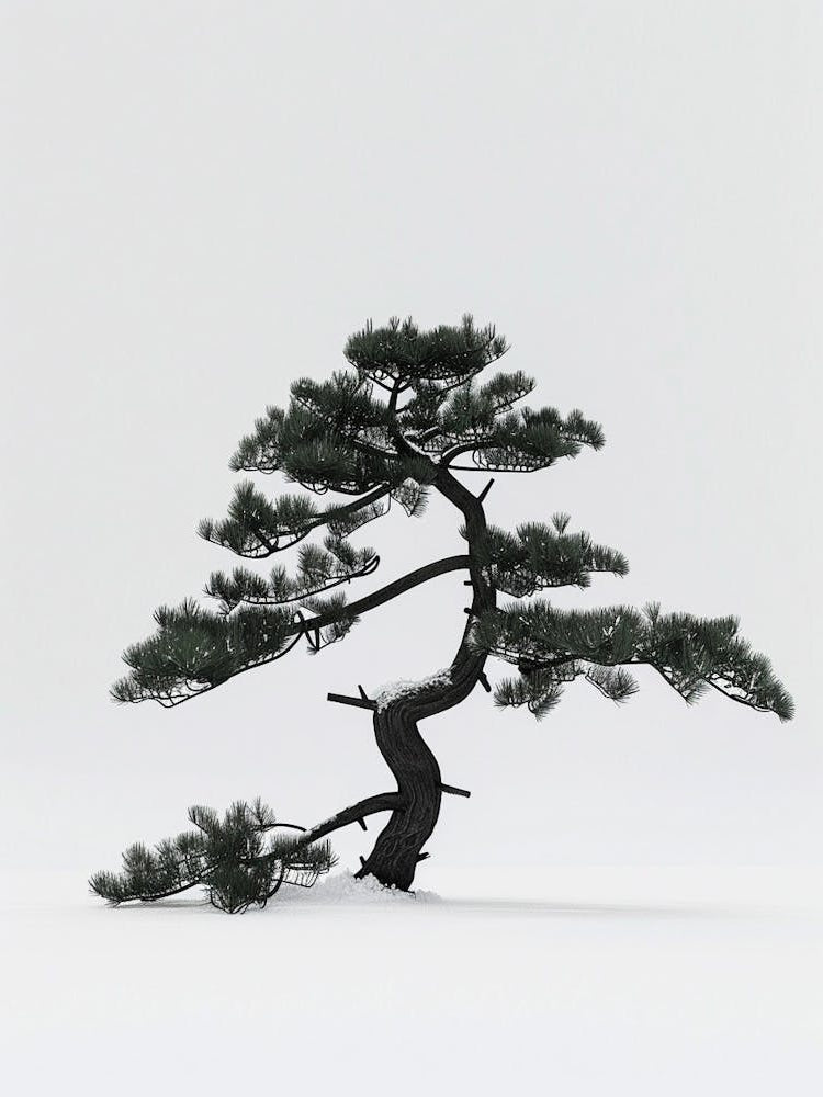 Pine Tree Pixel Illustration 1