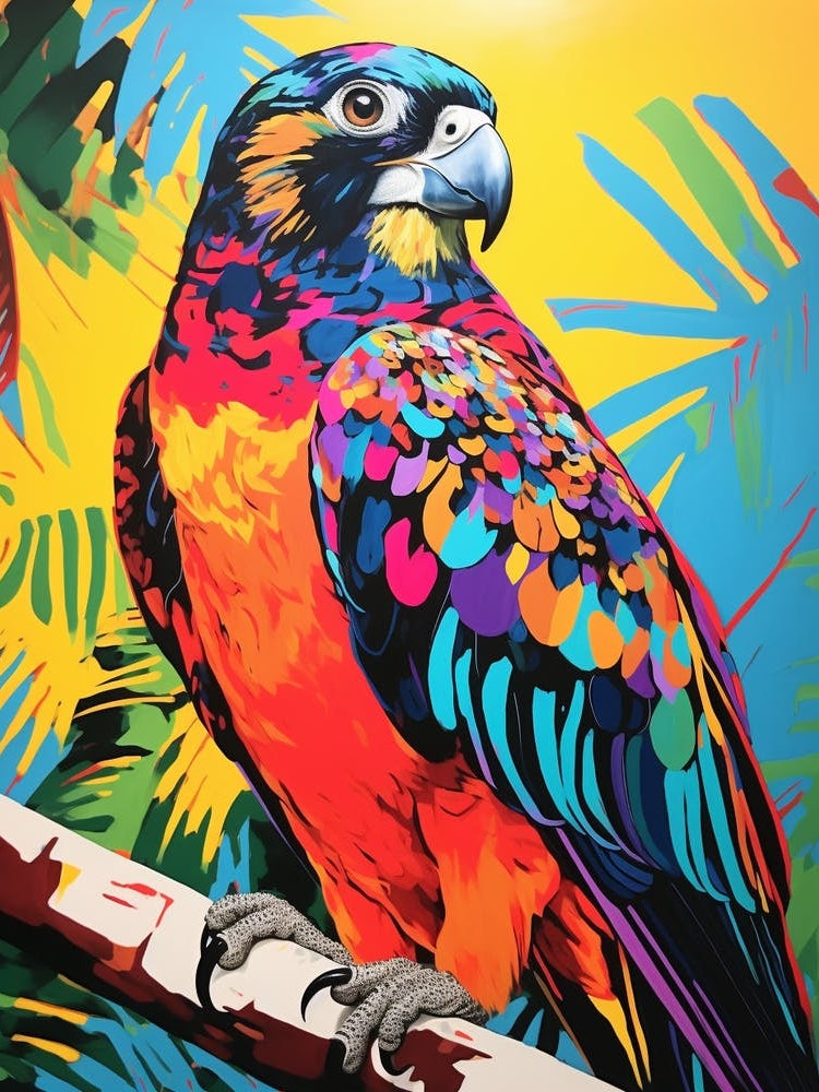 Colourful Bird Painting Falcon 1