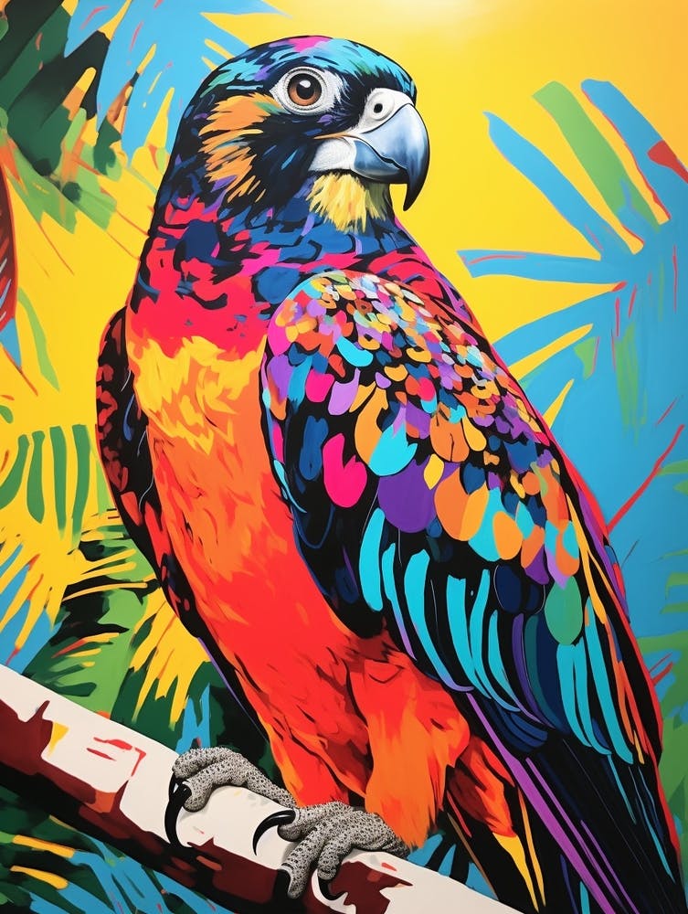 Colourful Bird Painting Falcon 1