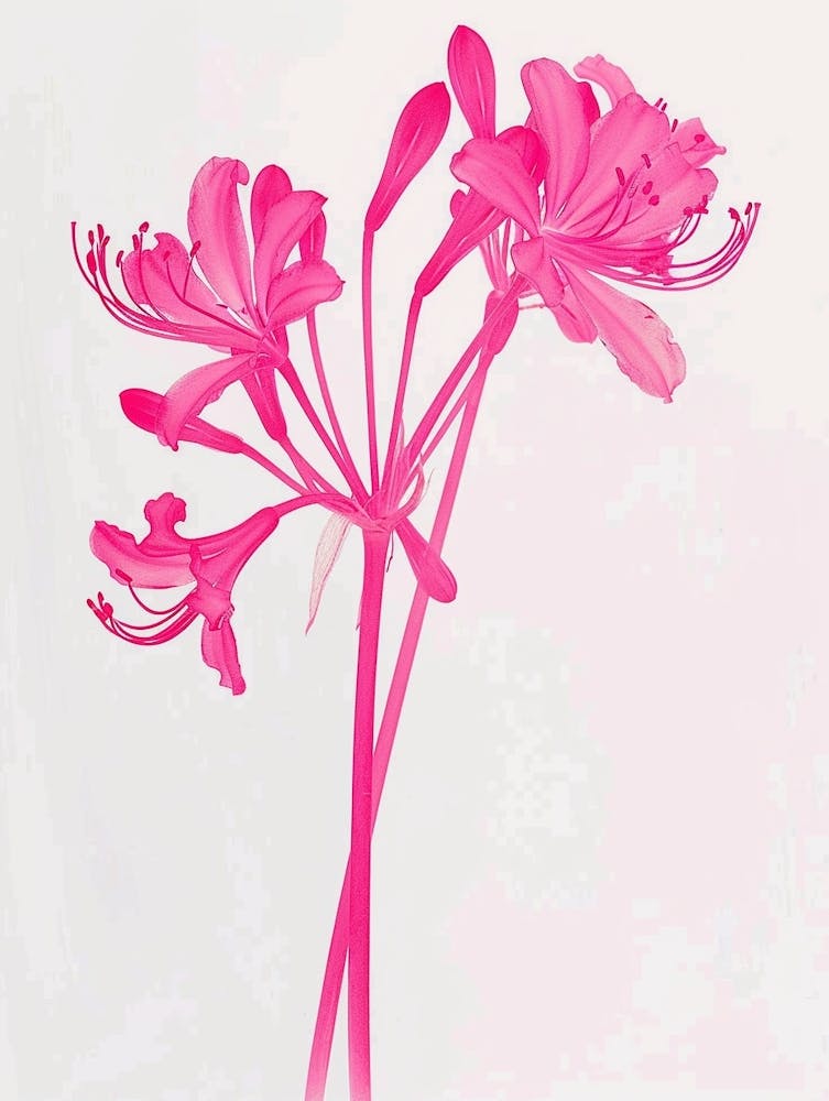 Leuchtend rosafarbene Agapanthus 2