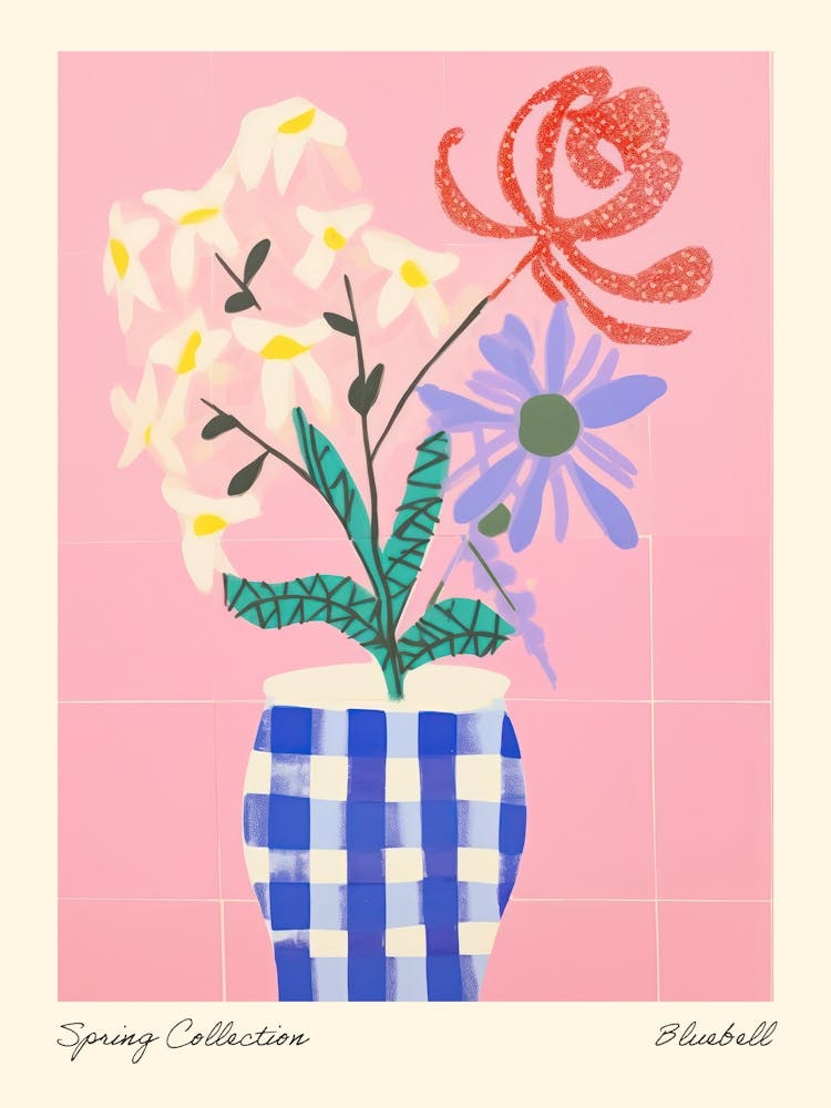 Spring Collection Bluebell Flower Vase 4