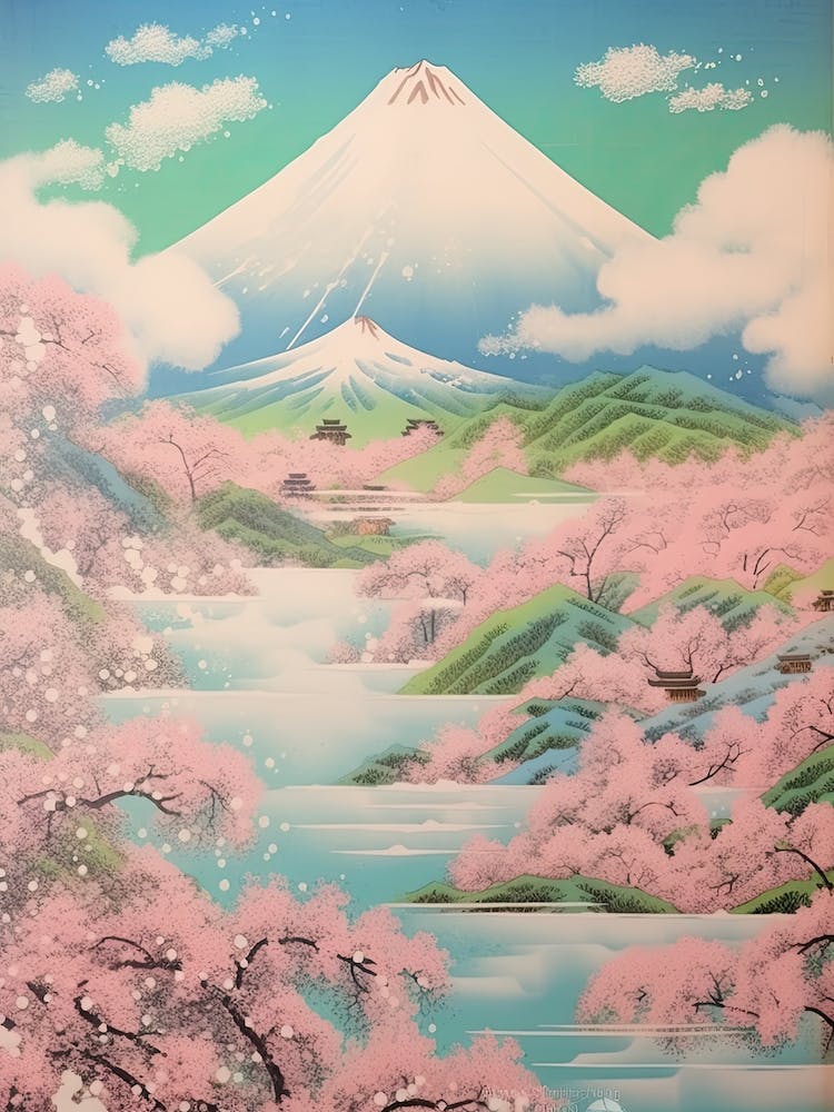 Mount Fuji In Fuji Hakone Izu National Park, Japanese Landscape 4