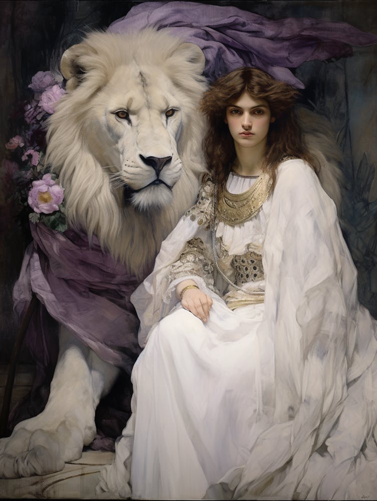 Aphrodite And Lion