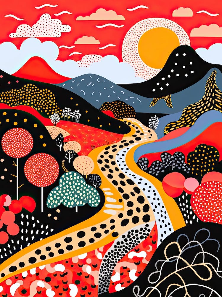 Kapstadt, Illustration im Stil von Pop Art 1