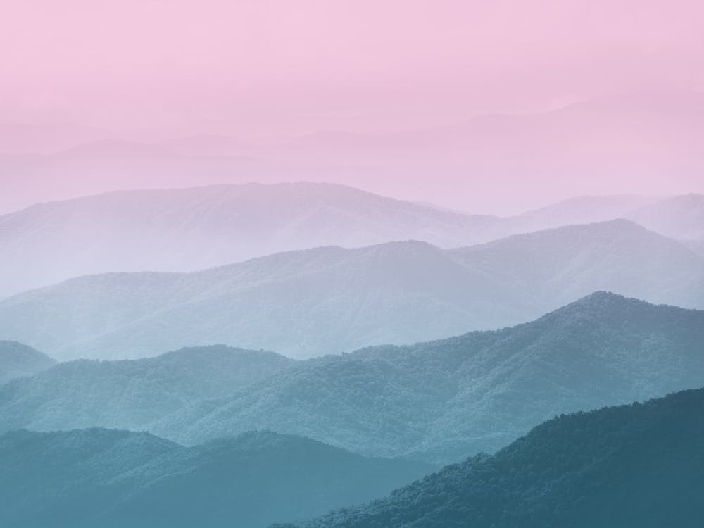 Great Smoky Mountain National Park Pastel Sunset