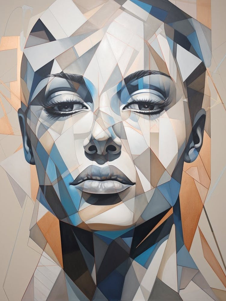 Abstract Geometric Lady Portrait 31