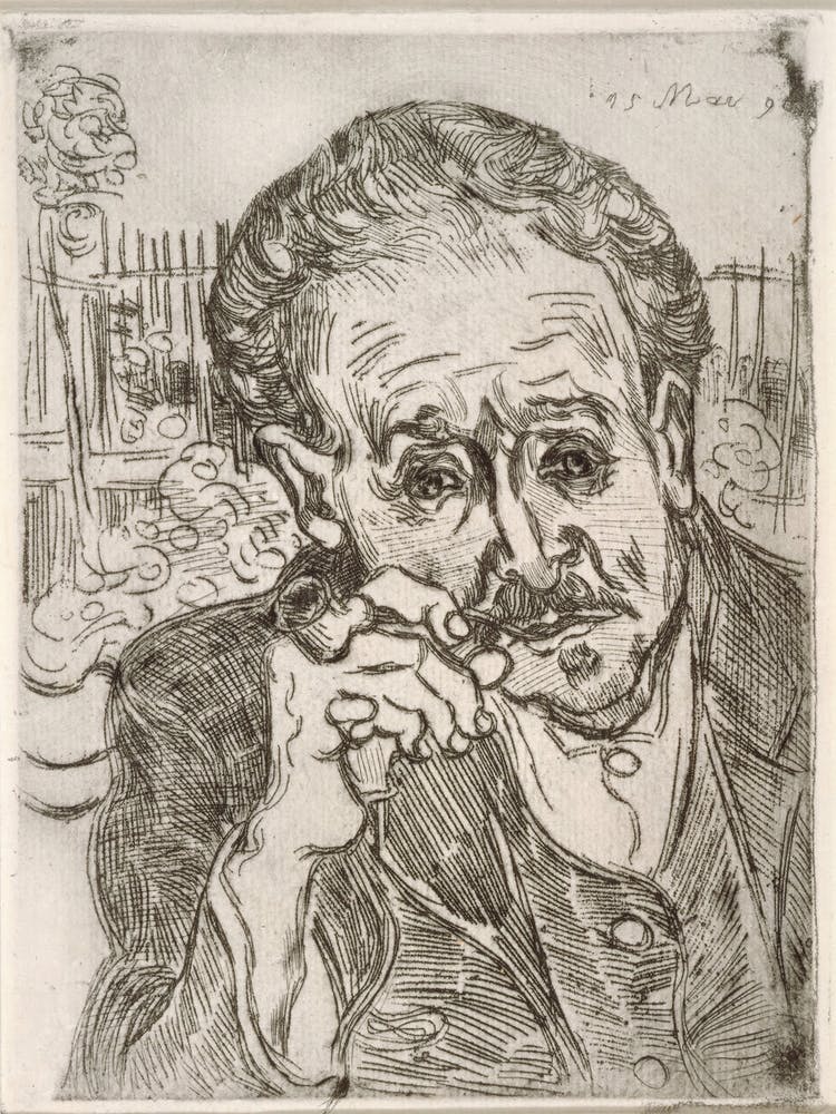 Portrait of Dr. Gachet (Auvers-sur-Oise), Vincent van Gogh