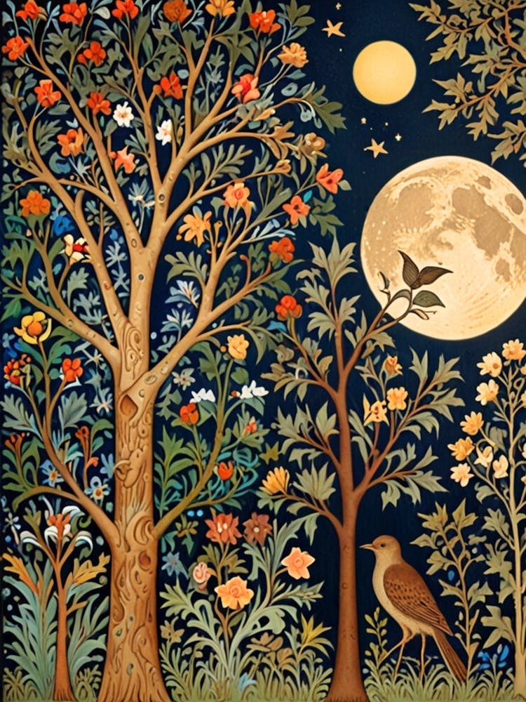 William Morris Moonlight In The Forest 217