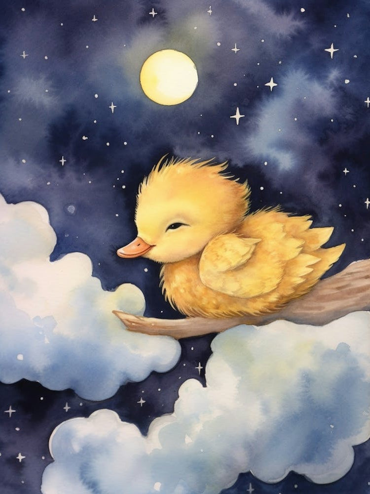 Baby Duckling 2 Sleeping In The Clouds