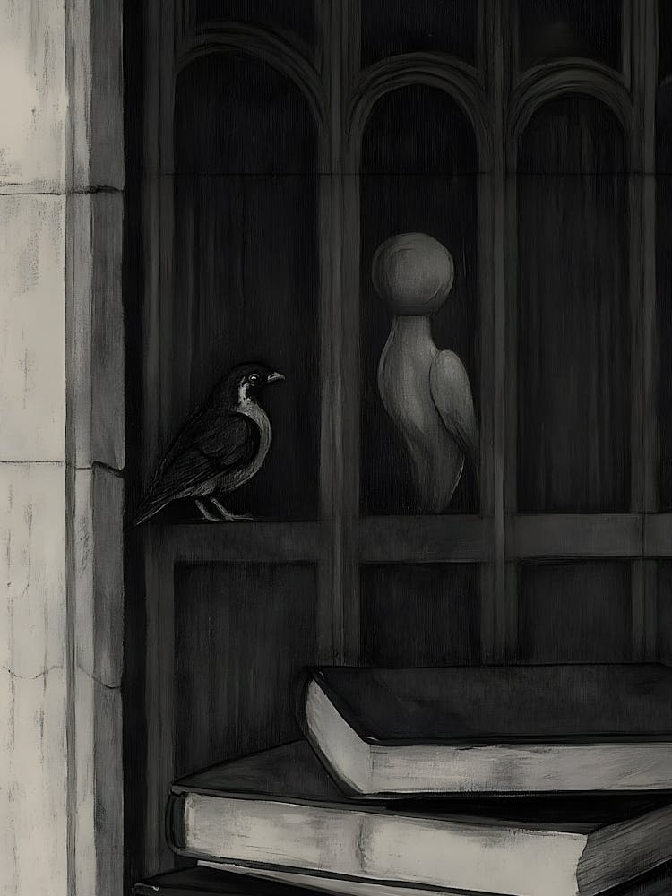 Oiseau Dans la Bibliothèque