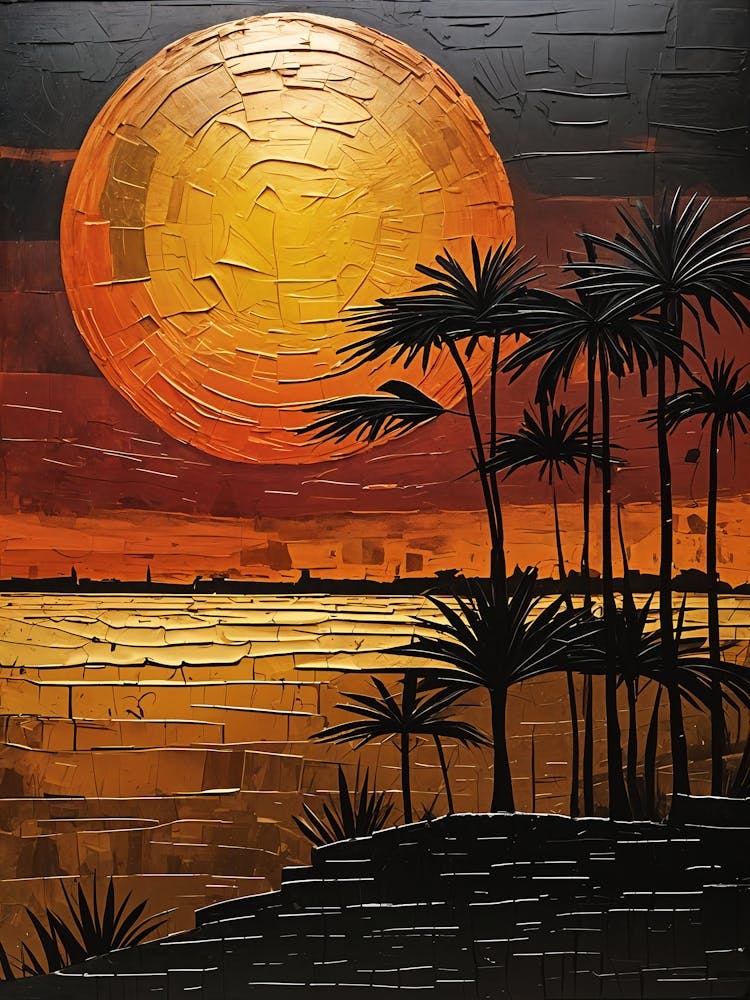 Tropischer Afrikanischer Sonnenuntergang Nr. 3