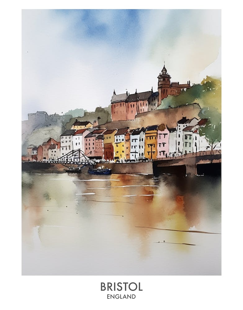 Bristol Watercolour Travel Poster 4