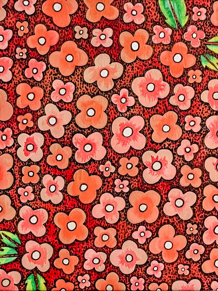 Rosa Blumenmuster