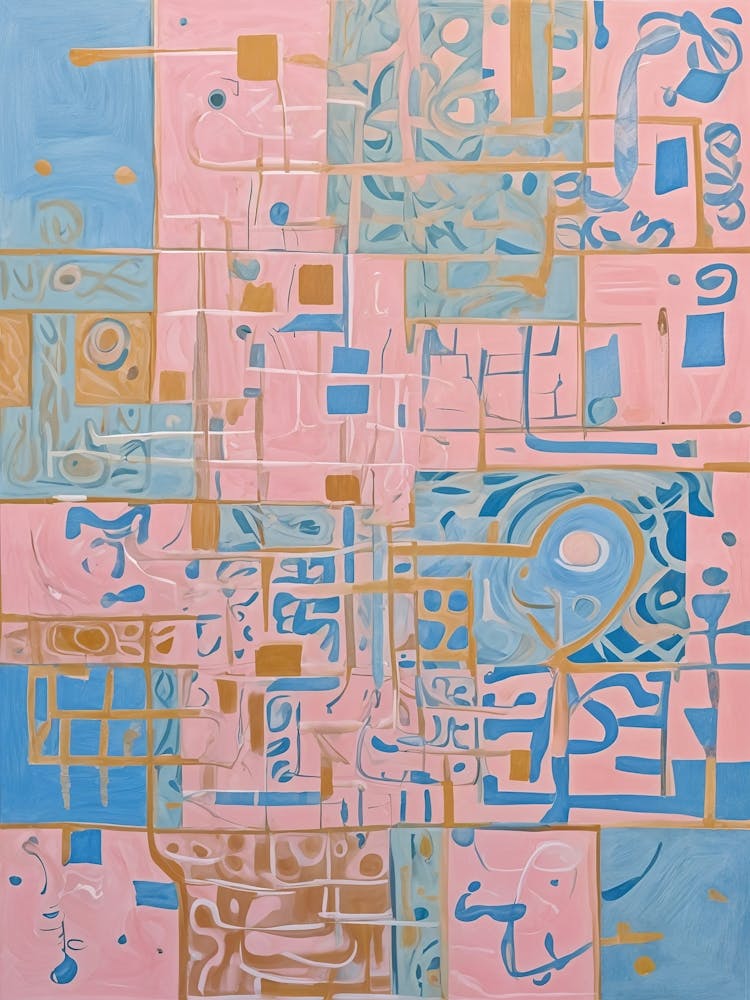 Pink And Blue Maze no2