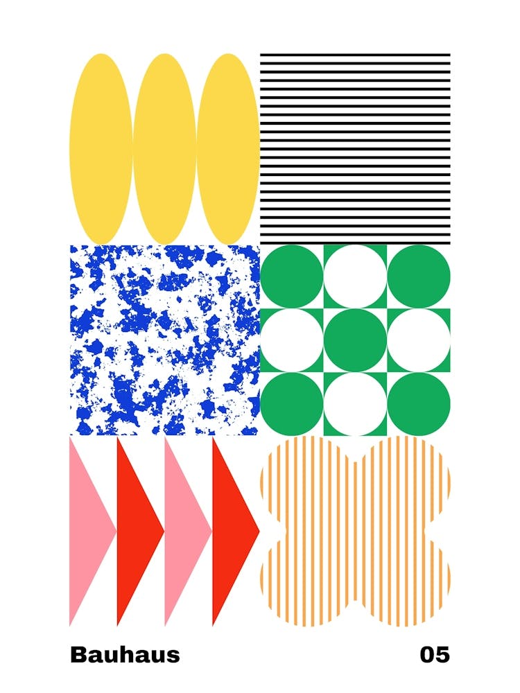 Geometric Bauhaus Poster 5