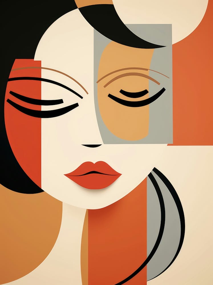 Abstract Woman'S Face 12