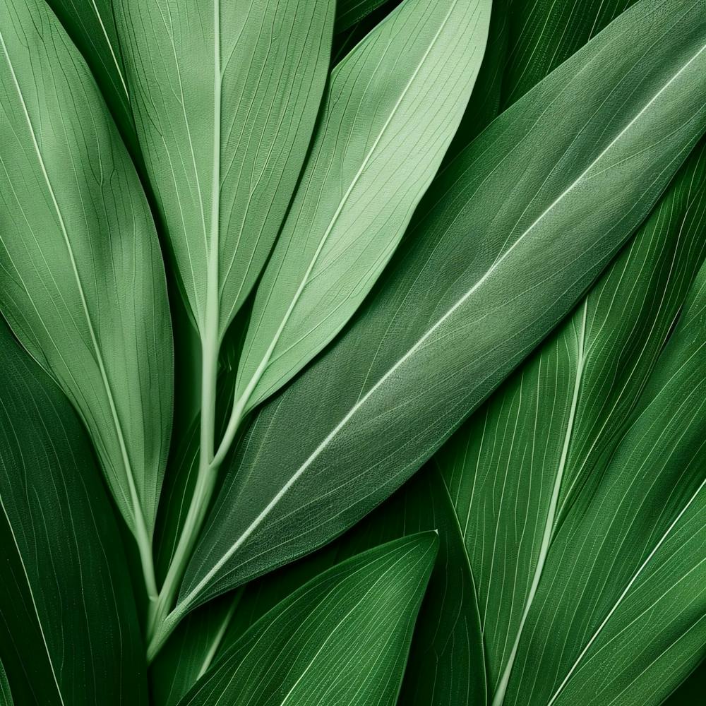 Abstract Green Leaves
