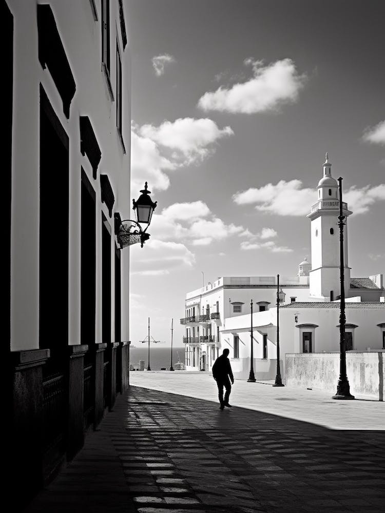 Cadiz, Spain, Black And White Analogue Photography 4