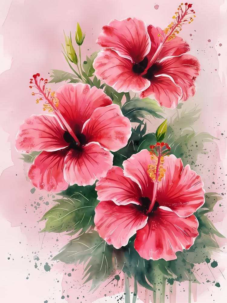Hibiscus Flower Painting