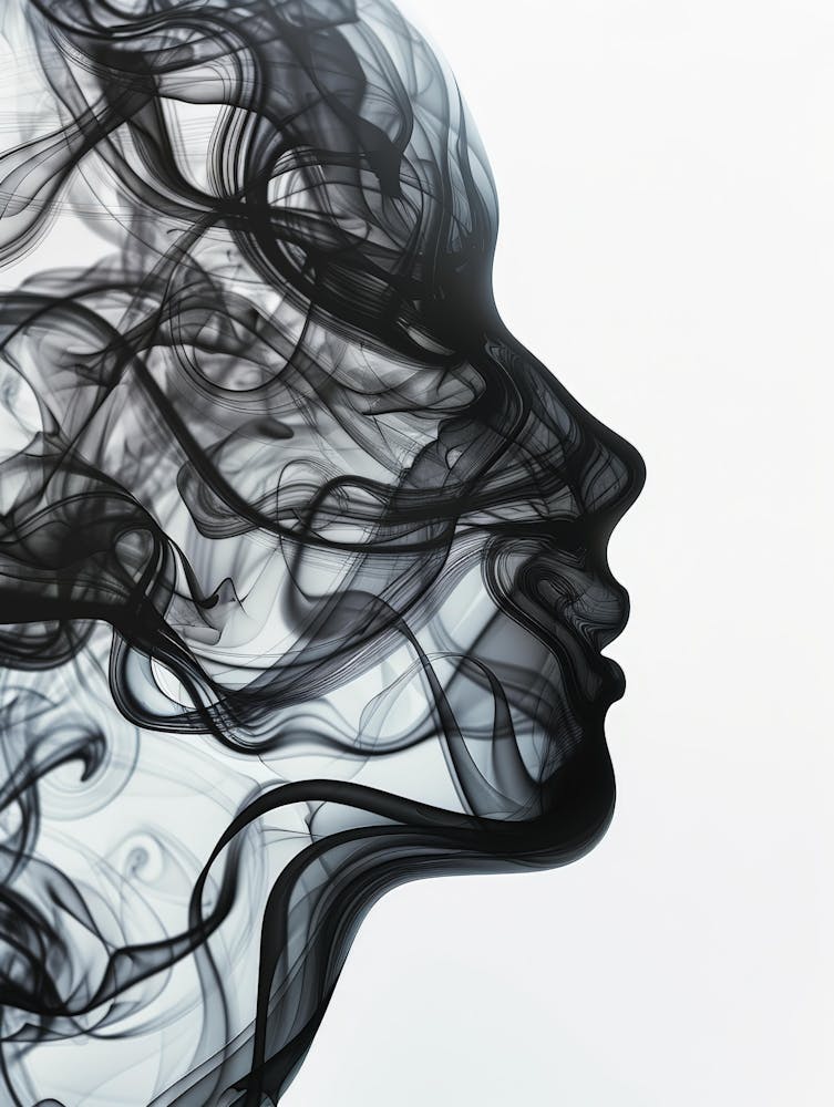 Smokey Woman'S Head