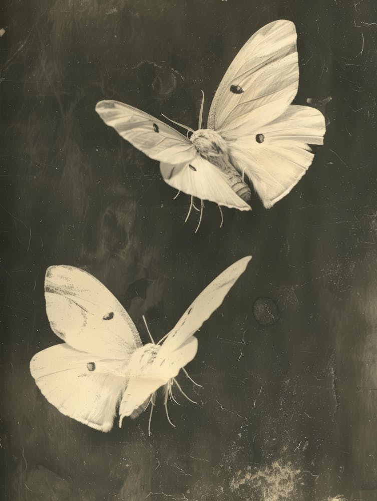 Two White Butterflies
