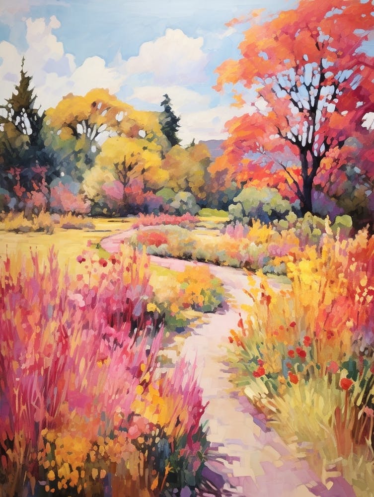 Autumn Gardens Painting Denver Botanic Gardens 2