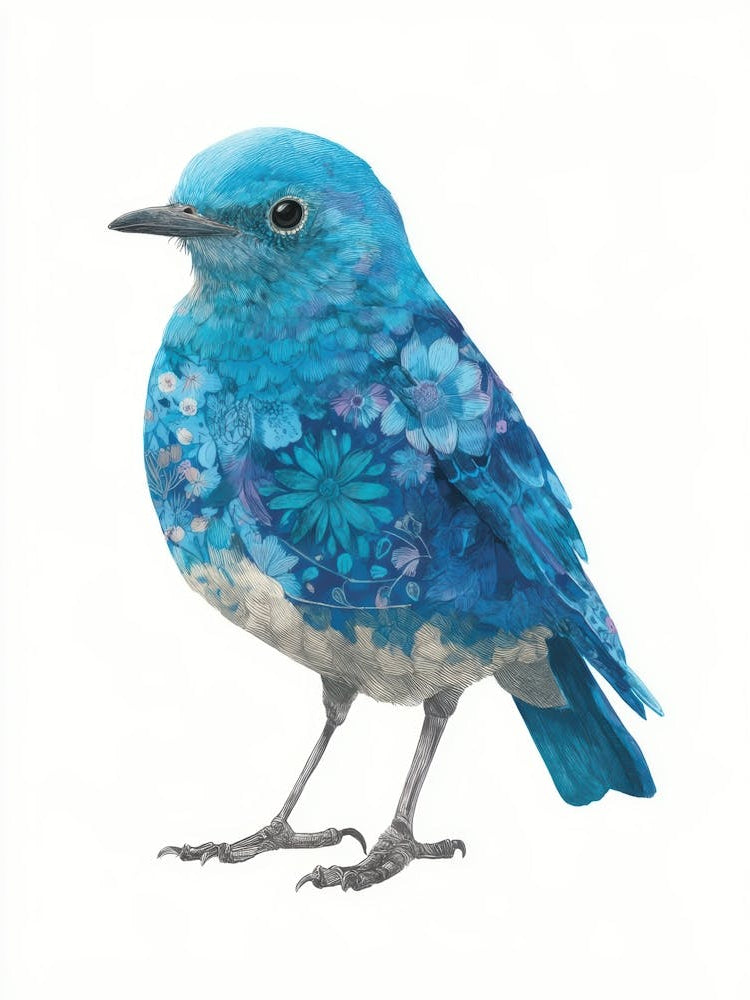 Blue Bird Canvas Print