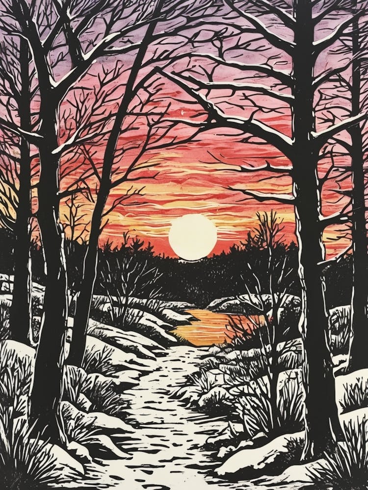 Sunset In The Woods 2