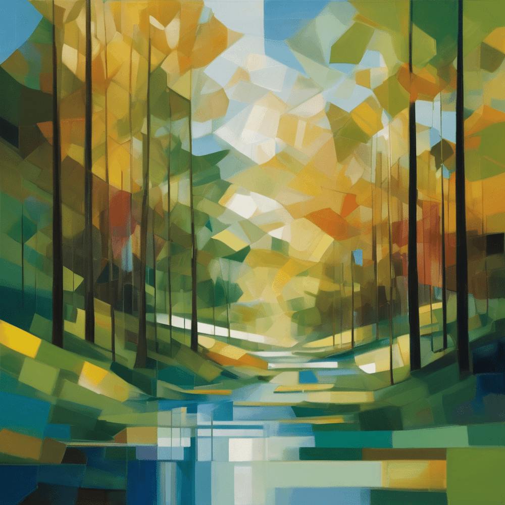 Abstract Landscape Painting