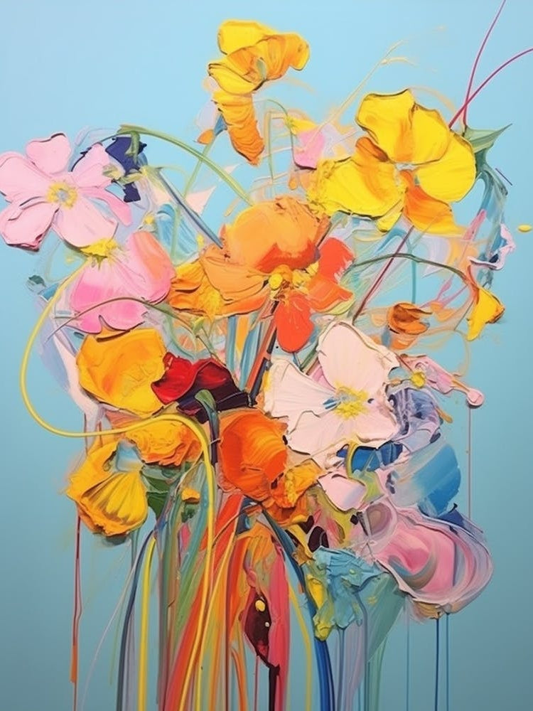 Abstract Flower Painting Buttercup 2