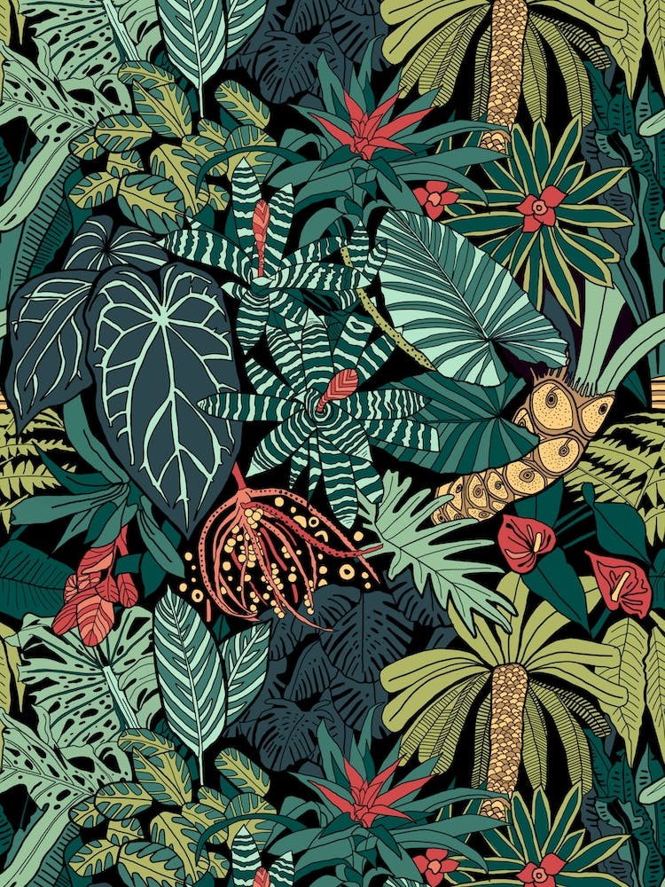 Jungle Leaves Pattern