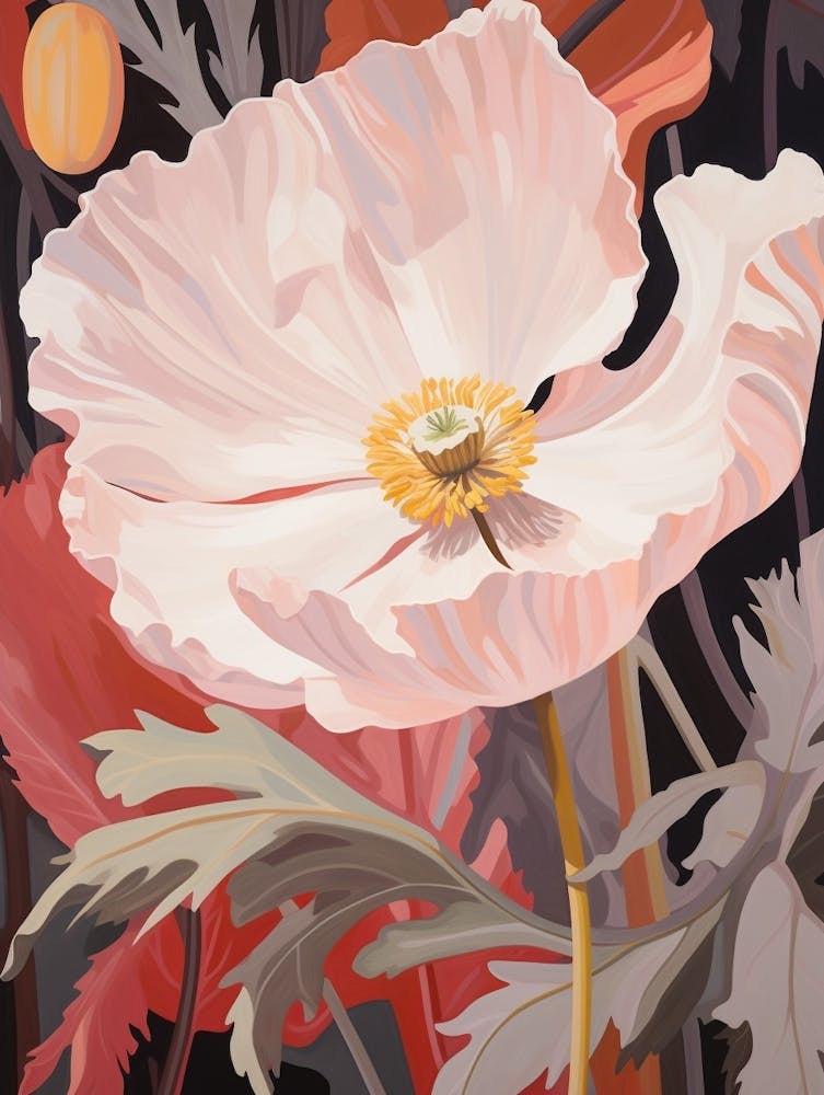 Poppy 2 Flower Painting