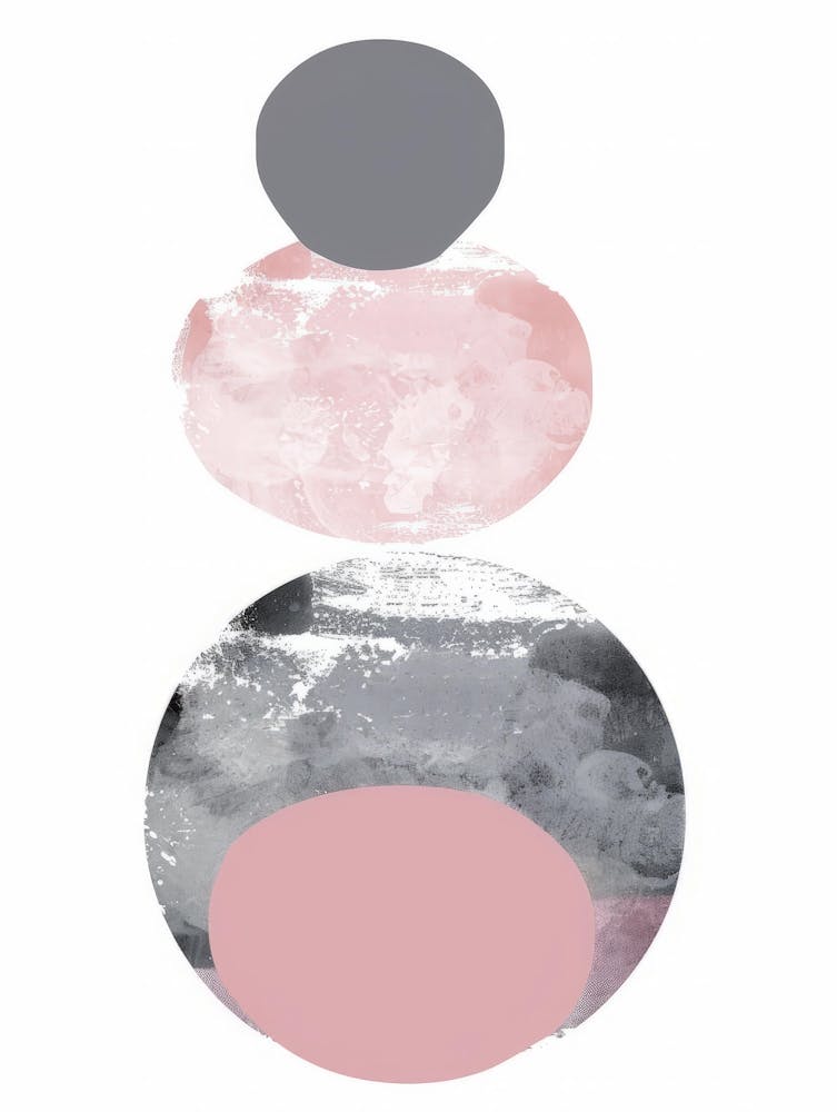 Pink And Grey Circles