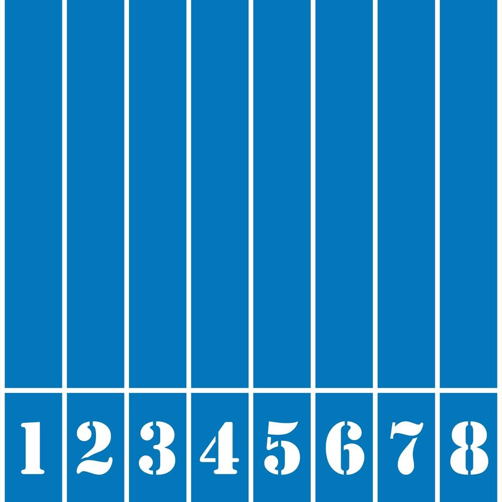 Blue Background With Numbers