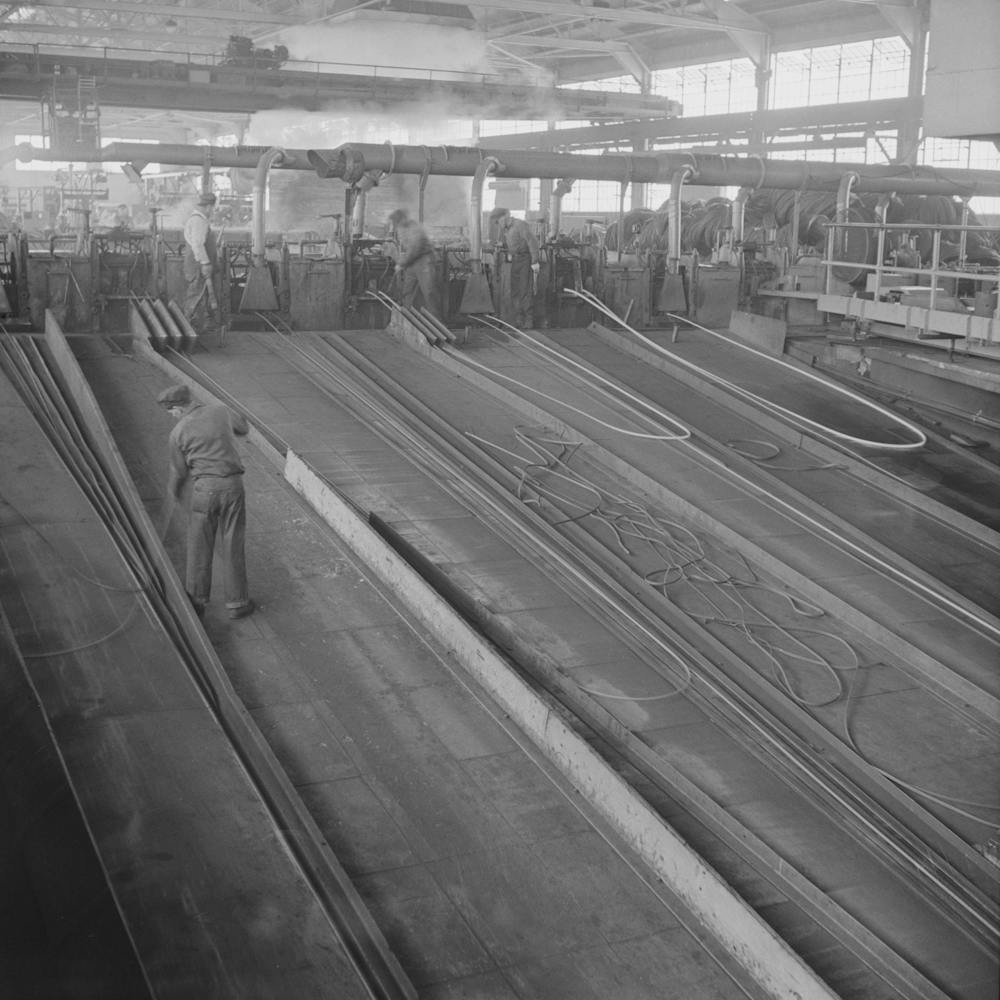 Great Falls, Montana, Anaconda Wire And Cable Company, The Finishing Mill Where Copper Wire Bars Are Reduced