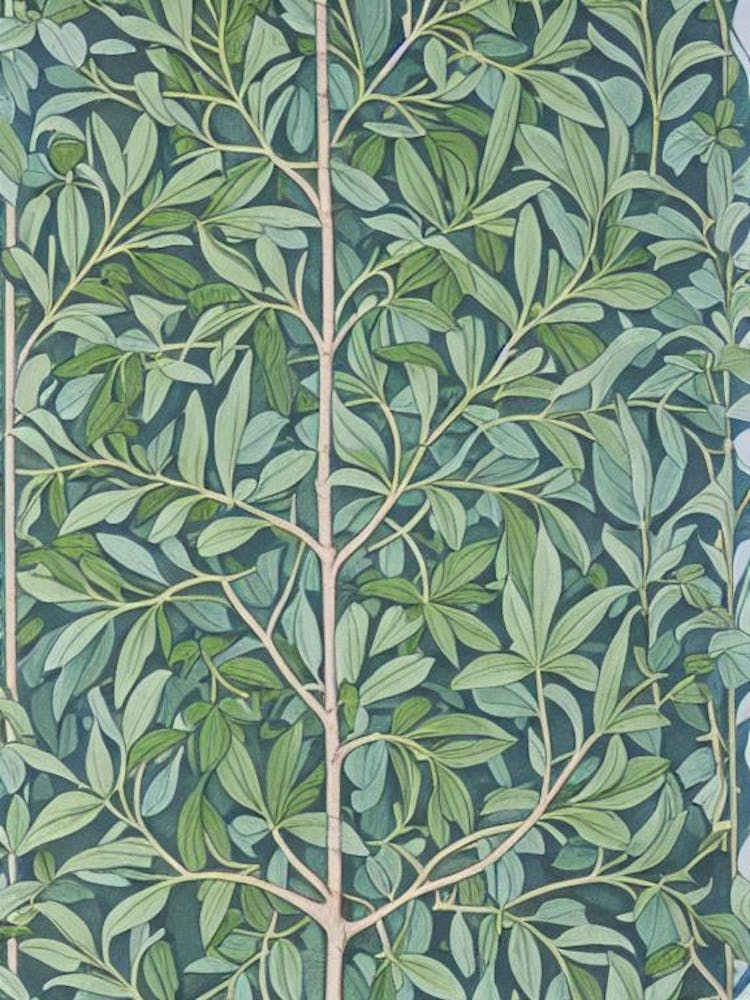 Olive tree Vintage Botanical